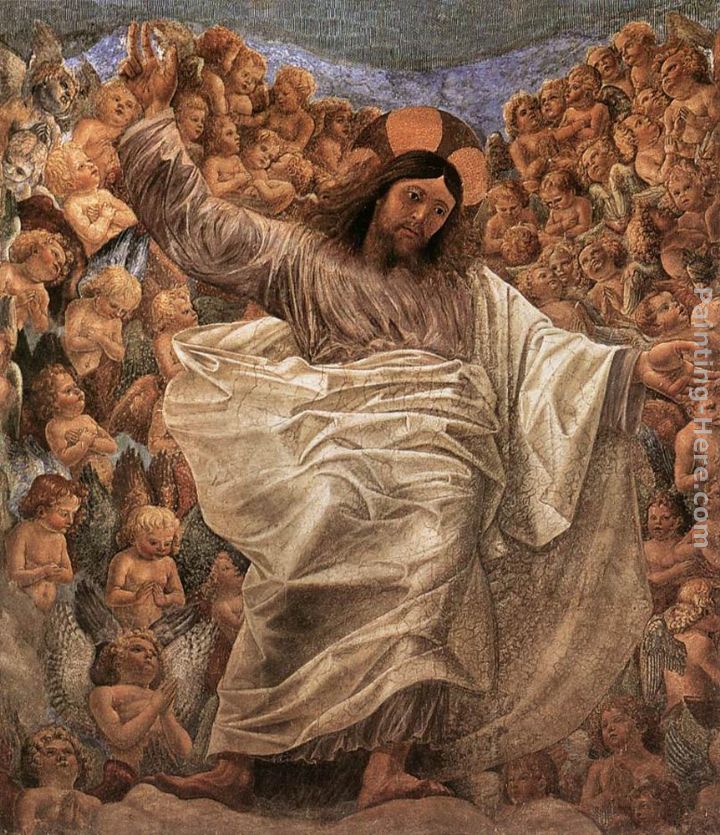 Triumphant Christ painting - Melozzo Da Forli Triumphant Christ art painting
